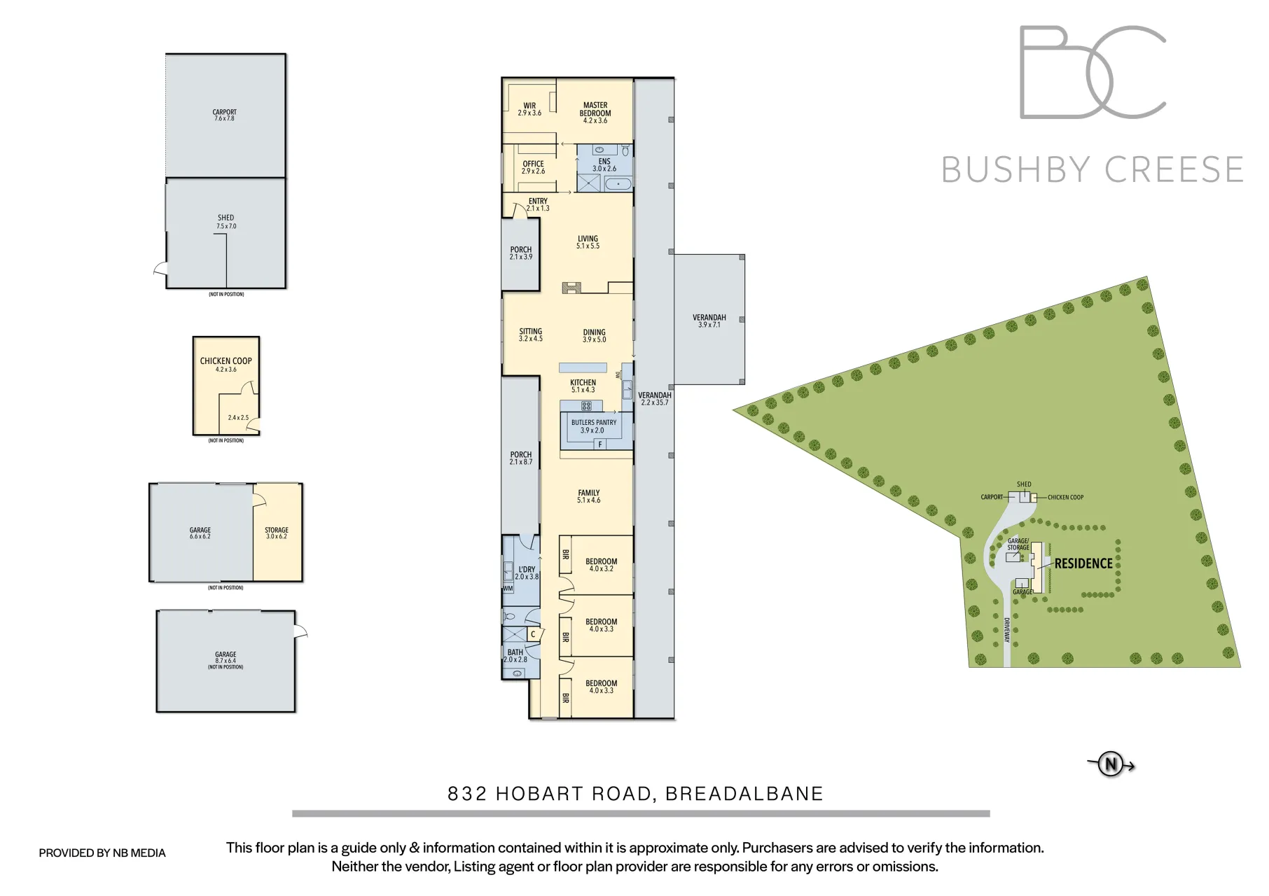 832 Hobart Road floorplan