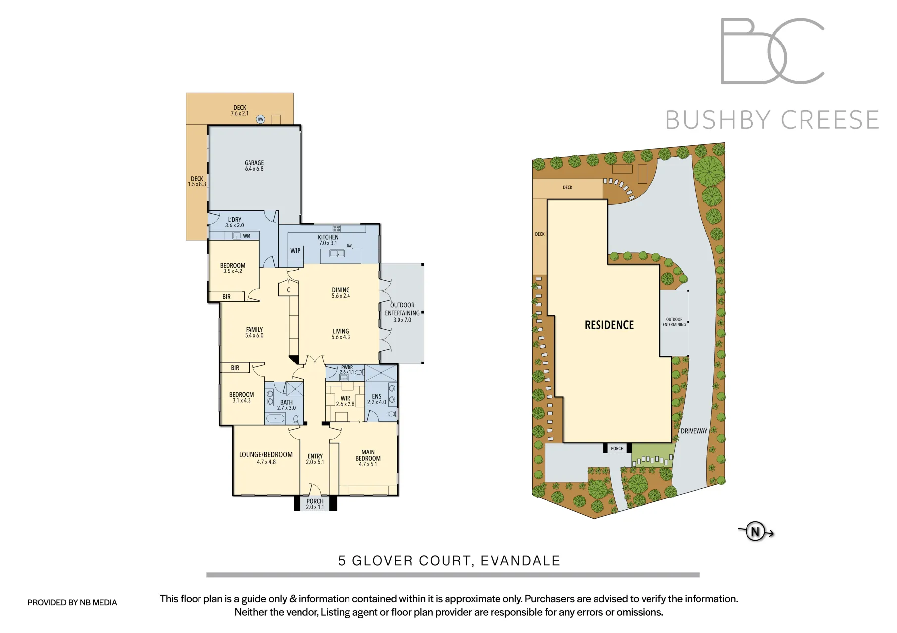 5 Glover Court floorplan