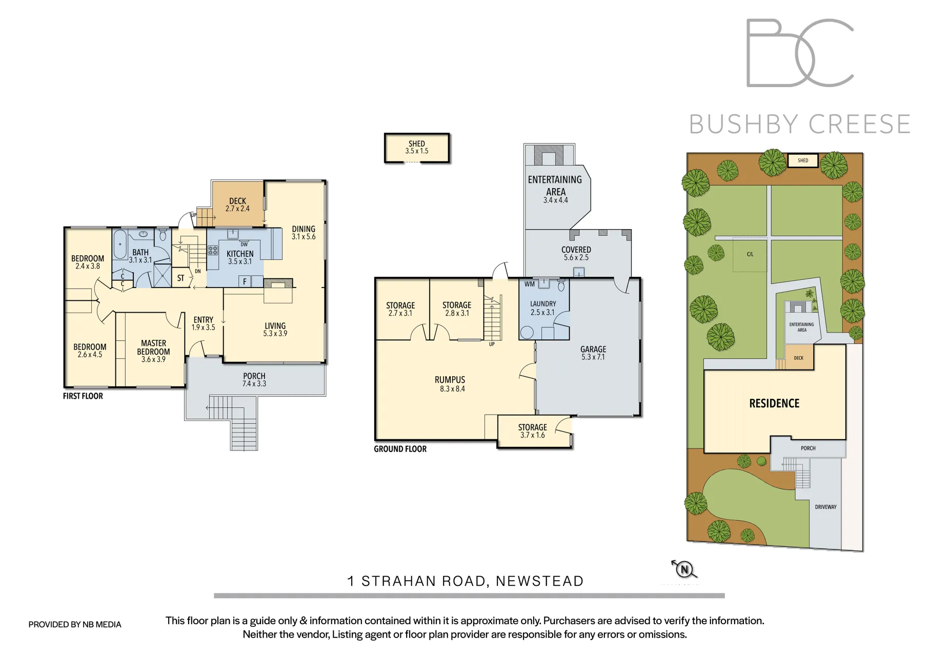 1 Strahan Road floorplan