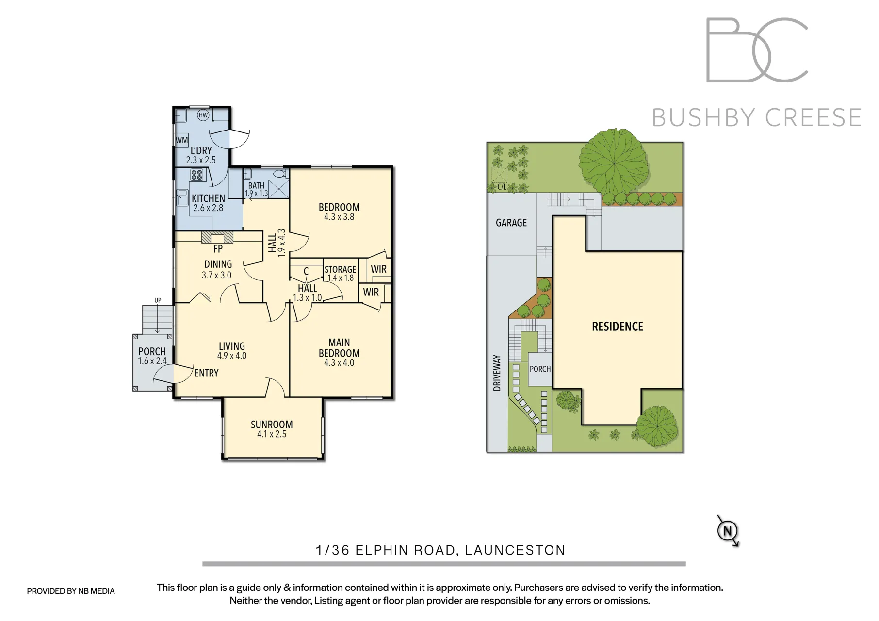1/36 Elphin Road floorplan
