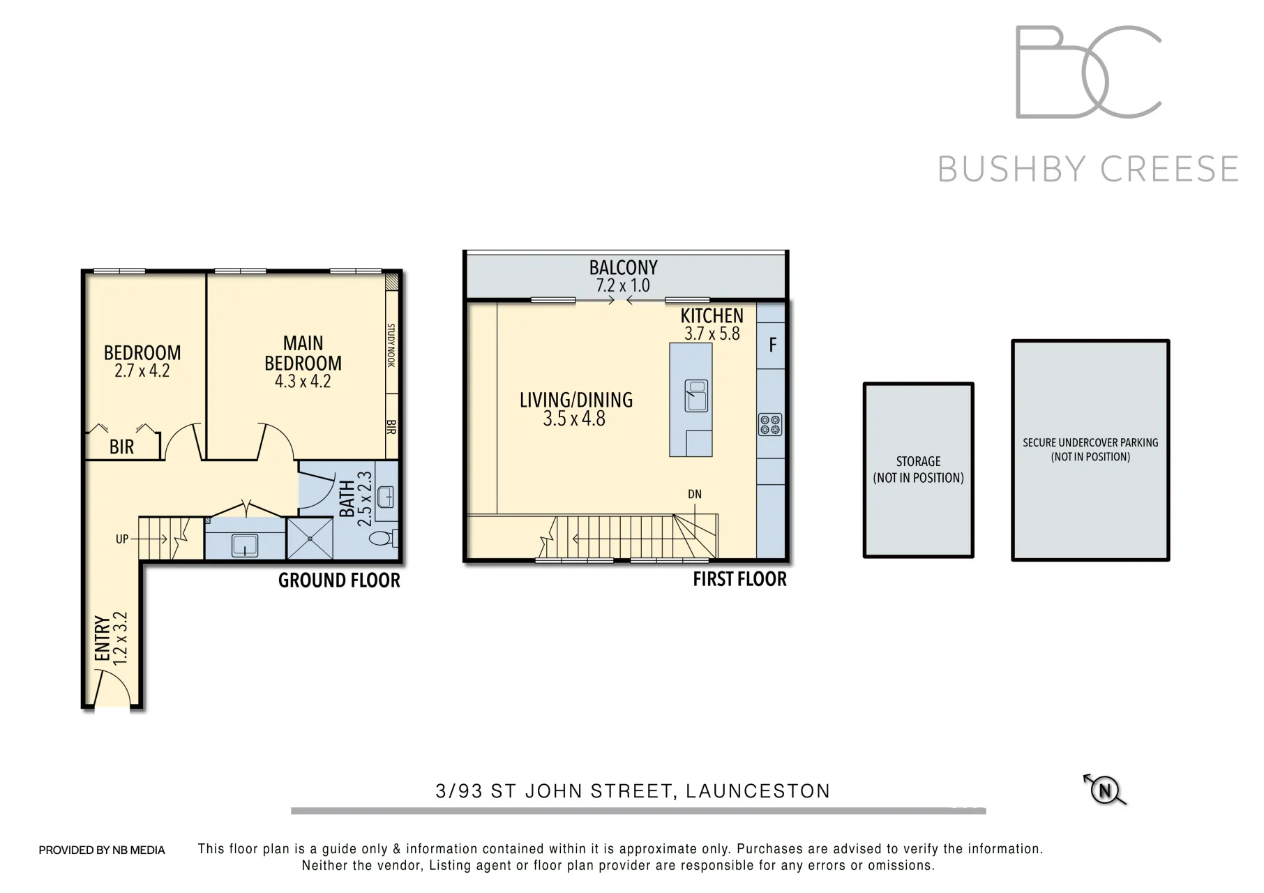 3/93 St John Street floorplan