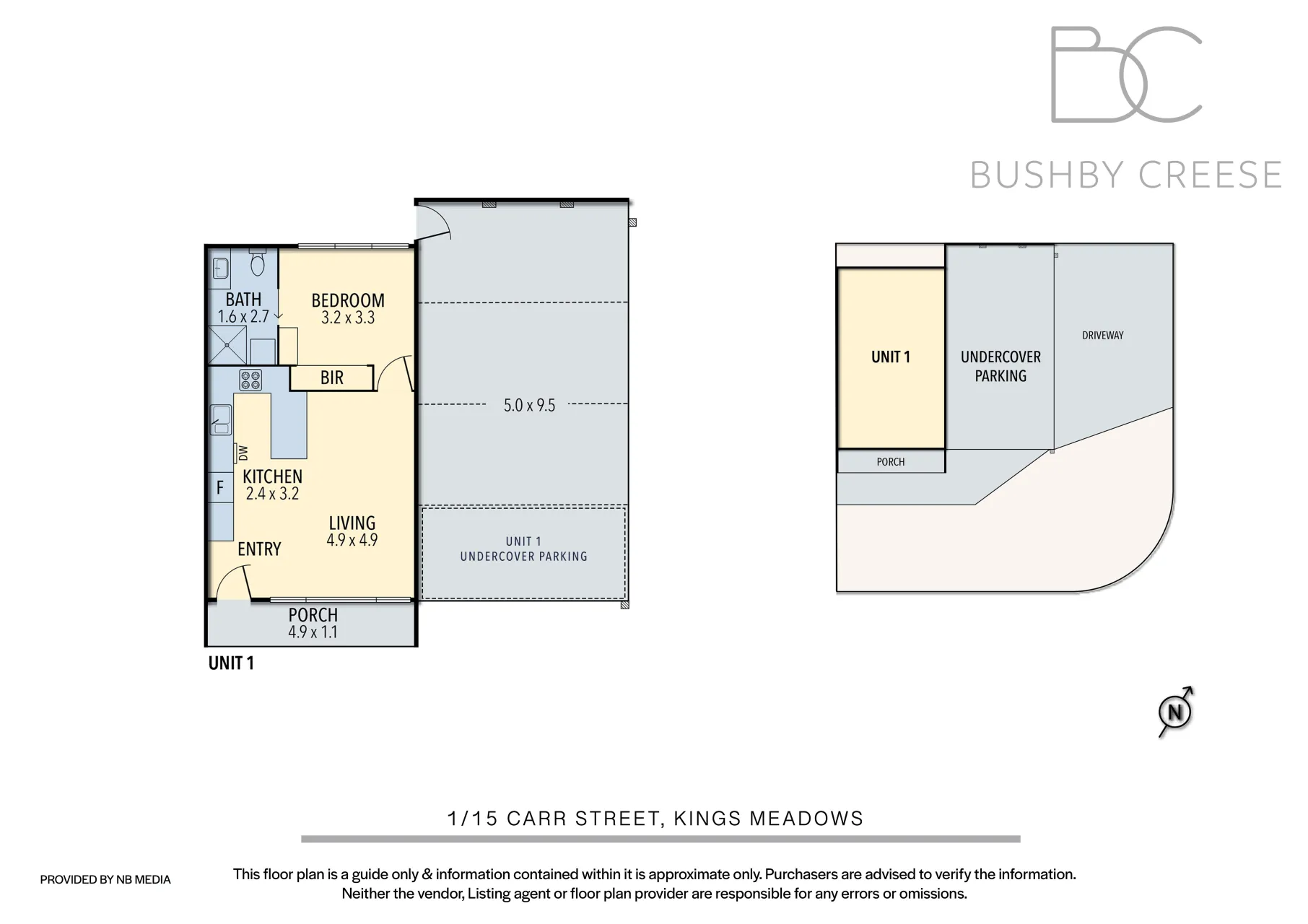 1 & 2/15 Carr Street floorplan